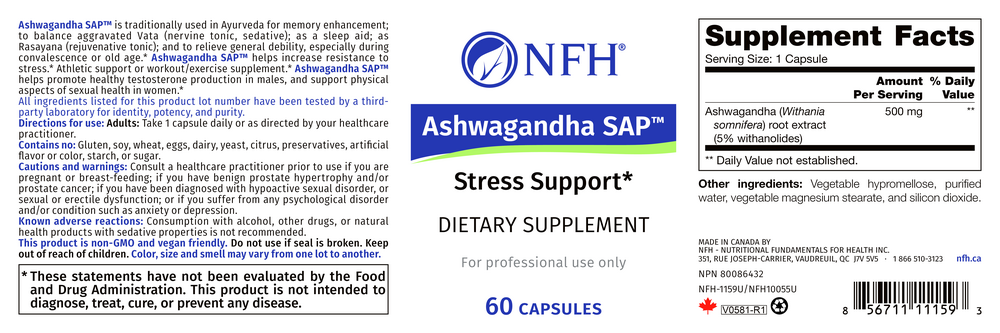 Product image for Ashwagandha SAP.