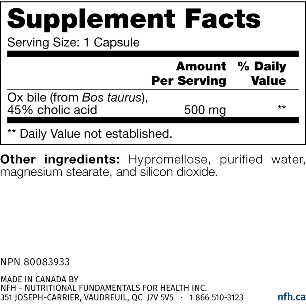 Product image for Ox Bile SAP.