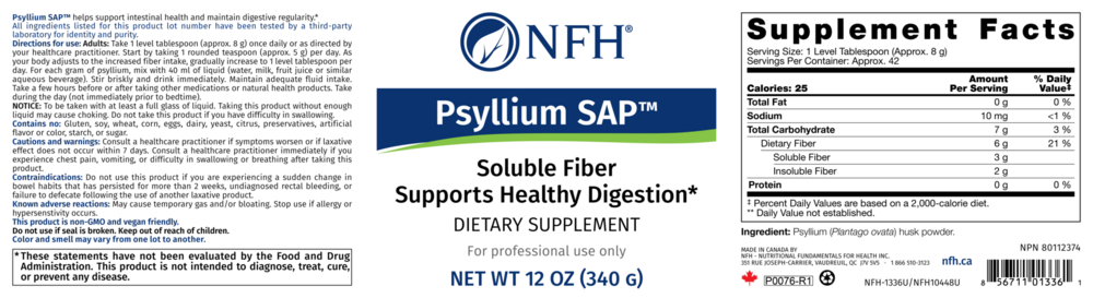 Product image for Psyllium SAP.