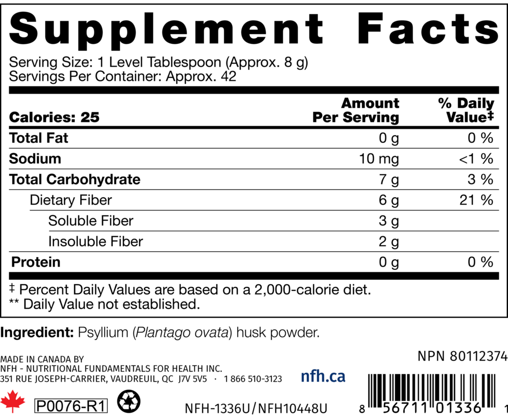 Product image for Psyllium SAP.