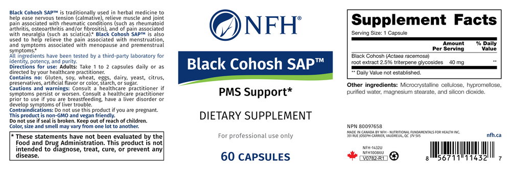 Product image for Black Cohosh SAP.