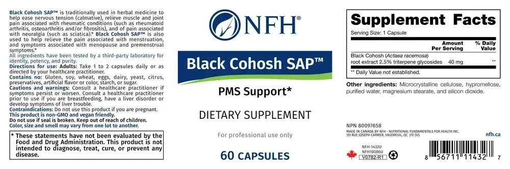 Product image for Black Cohosh SAP.