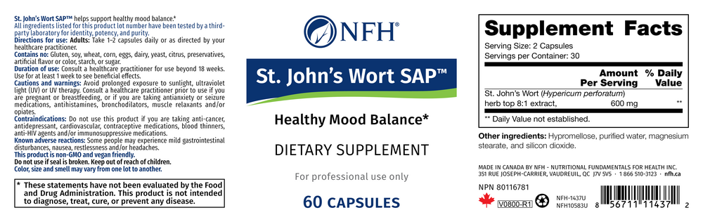 Product image for St. John’s Wort SAP.