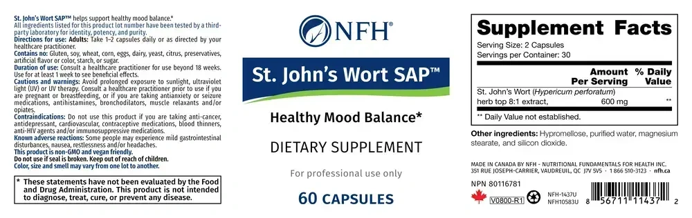 Product image for St. John’s Wort SAP.