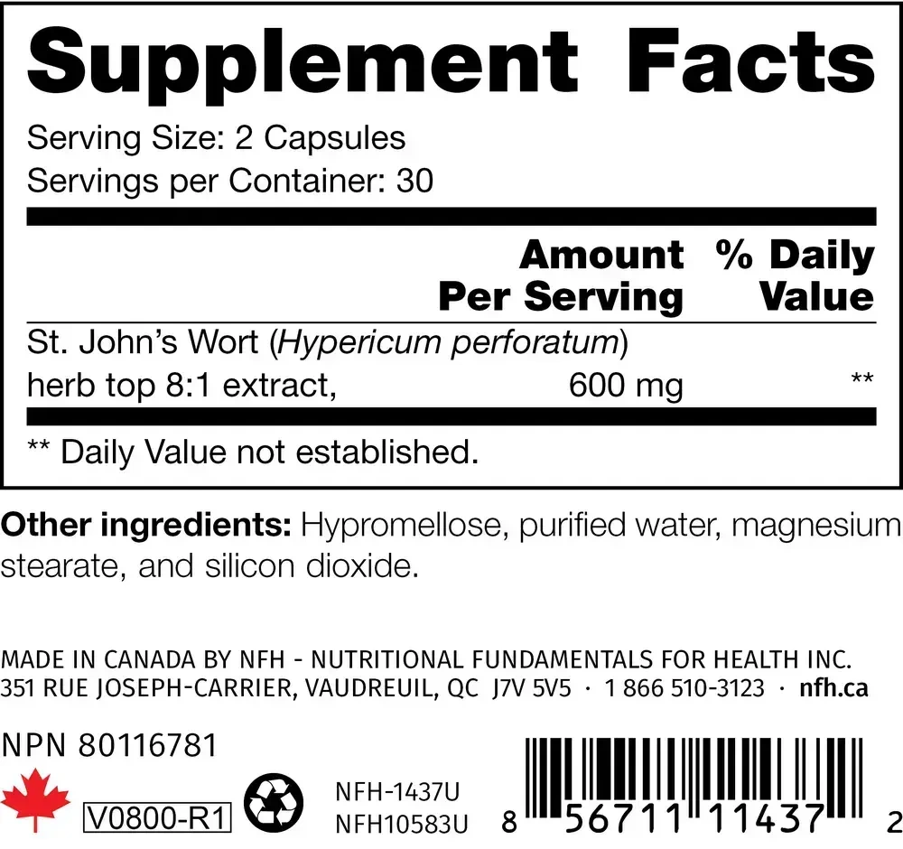 Product image for St. John’s Wort SAP.
