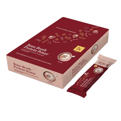 Bone Broth Protein Power Chocolate Crunch Bars, Hot Cocoa Flavor 12 Count