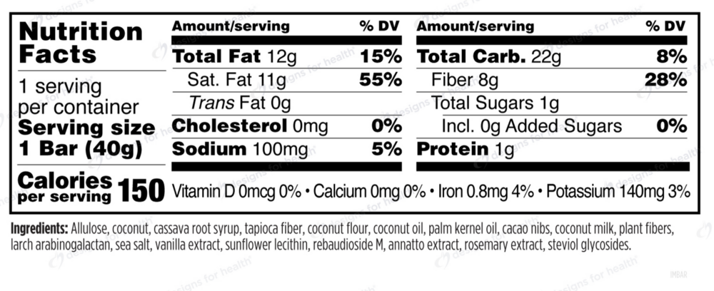 Product image for Cocommune Bars, Chocolatey Coconut Flavor.