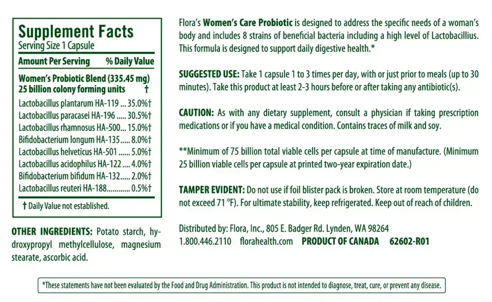 Product image for Women's Care Probiotic.