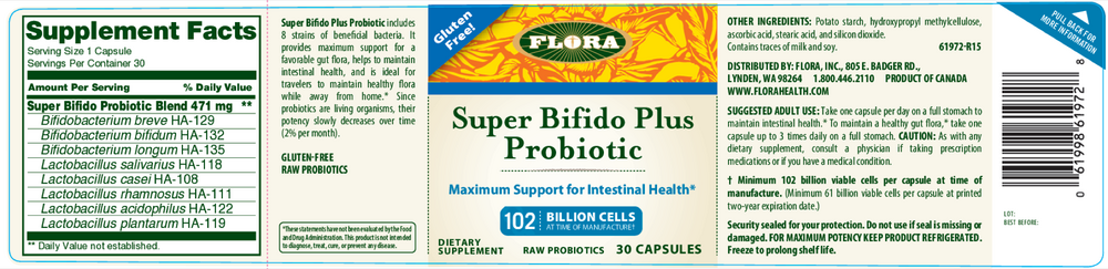 Product image for Super Bifido Plus Probiotic.