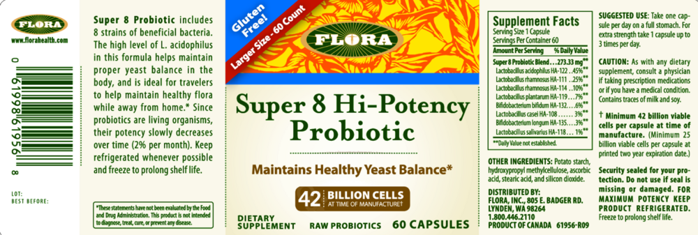 Product image for Super 8 Probiotic.