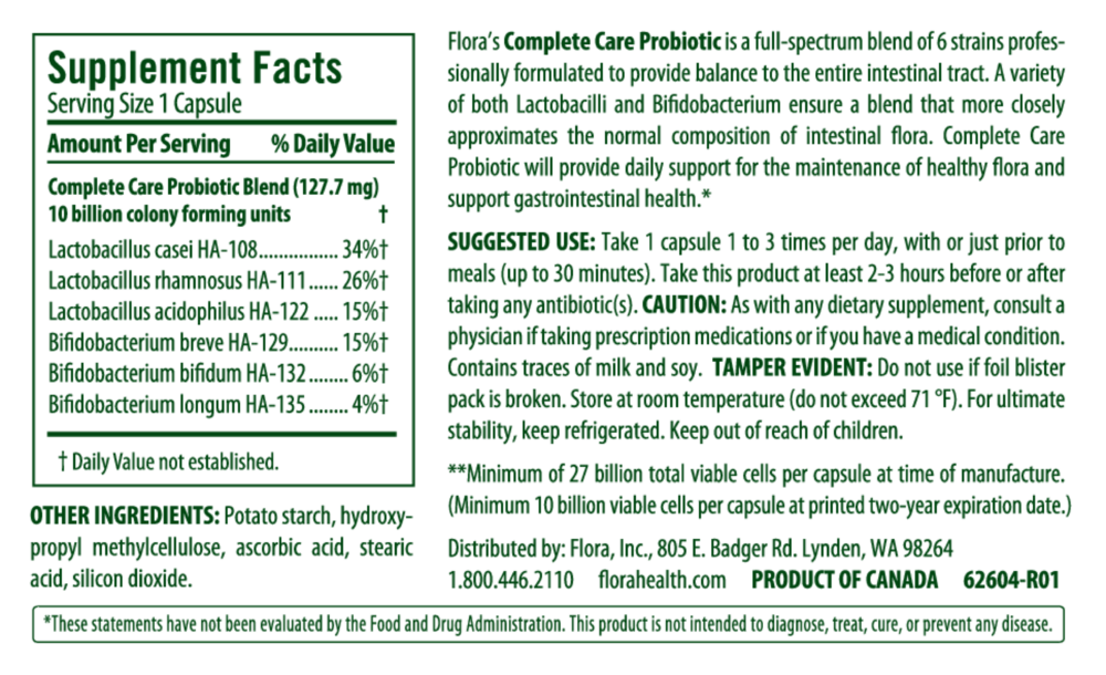 Product image for Complete Care Probiotic.