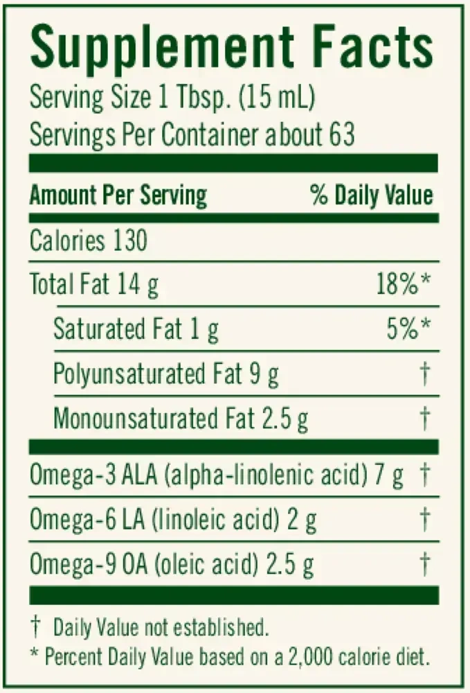 Product image for Flax Oil Certified Organic.