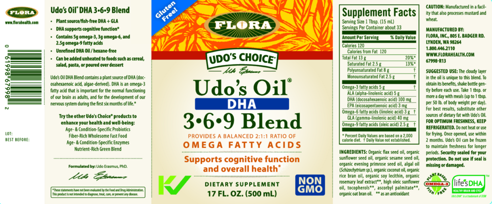 Product image for Udo's Choice DHA Oil Blend.