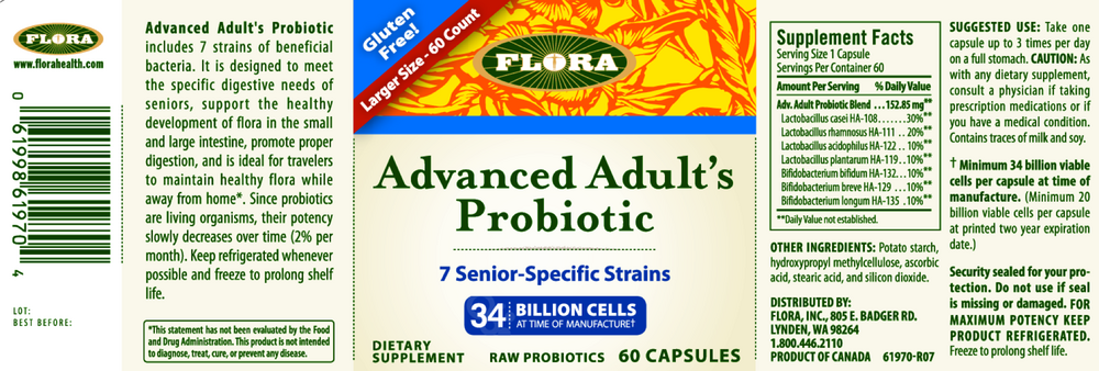 Product image for Advanced Adult's Blend Probiotic.