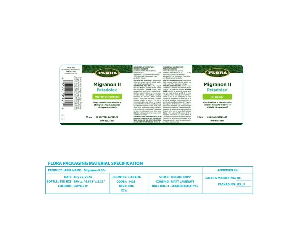 Product image for Migranon II Butterbur 75 mg.