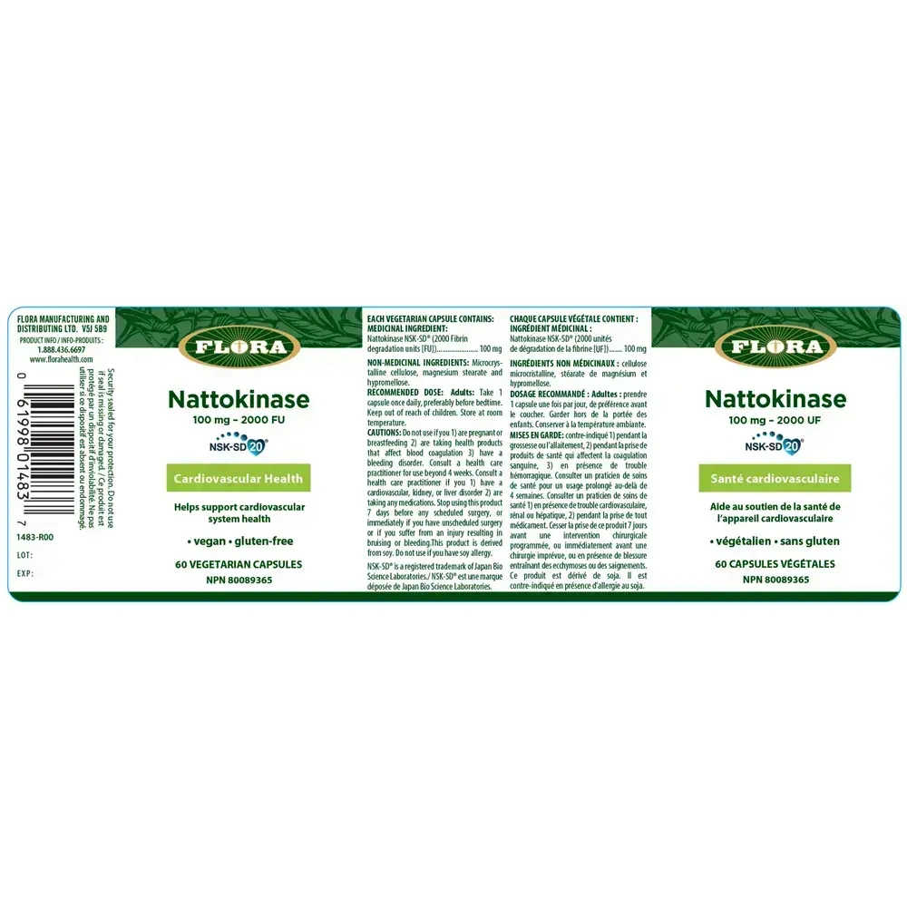 Product image for Nattokinase 2000 FU.