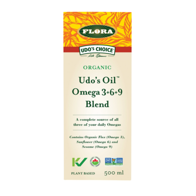 Udo's Oil Omega 3+6+9 Blend 500 Milliliters