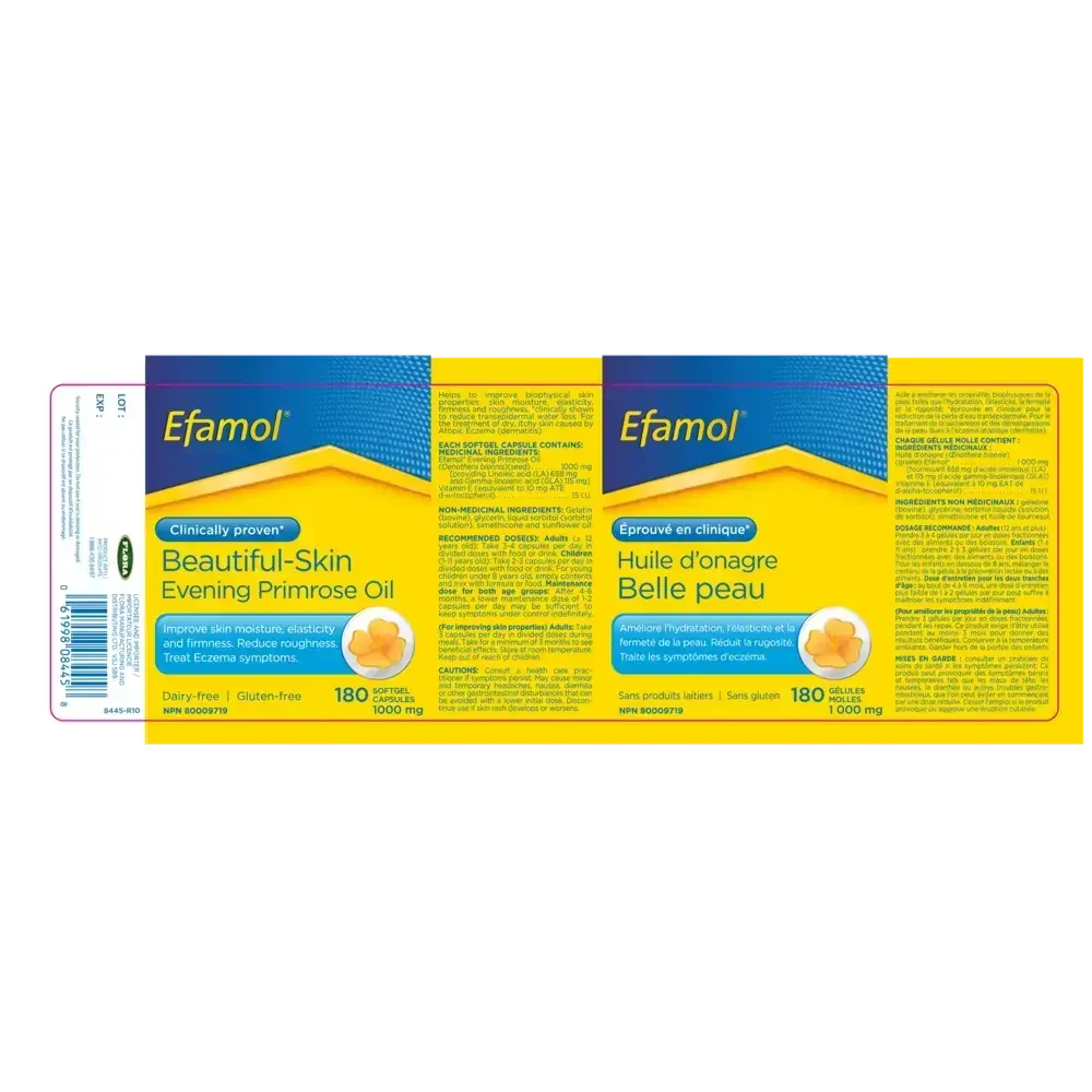 Product image for Efamol Beautiful-Skin Evening Primrose Oil 1000 mg.