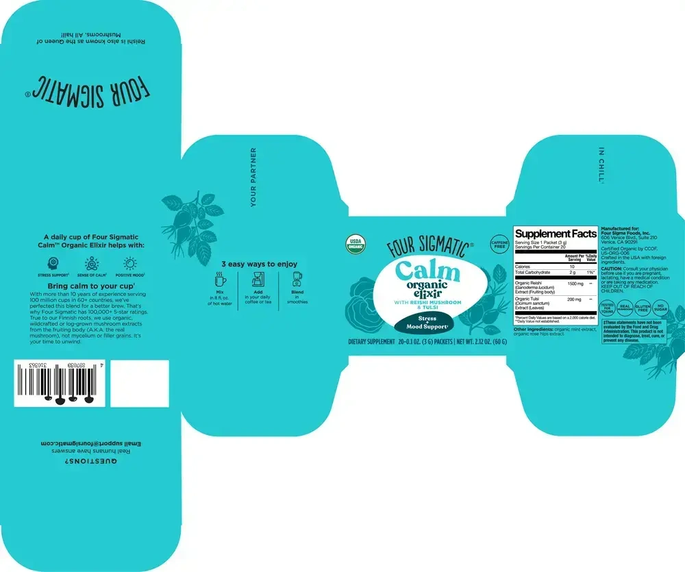 Product image for CALM Organic Elixir Mix w/ Reishi Mushrooms.