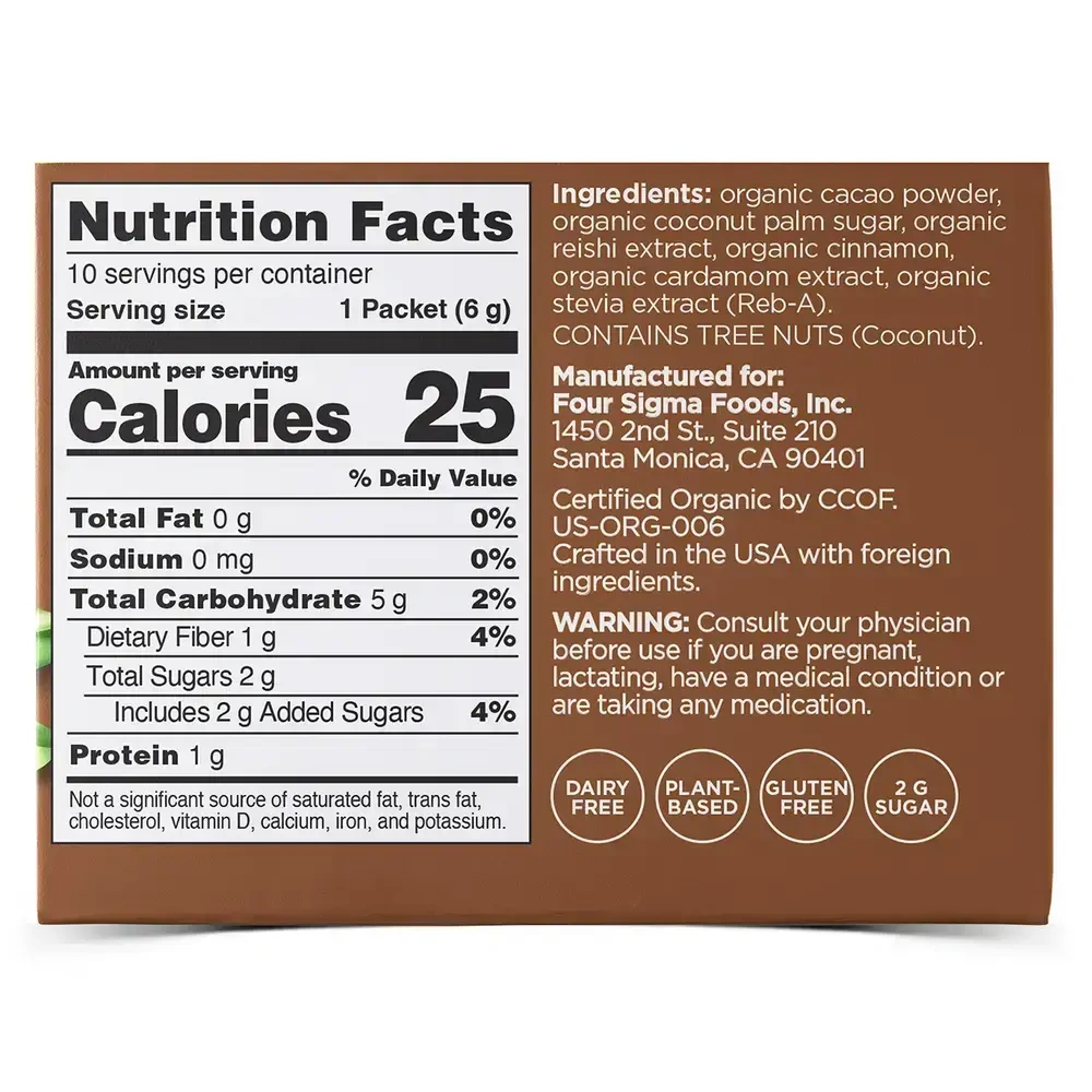 Product image for CALM Organic Cacao Mix with Reishi Mushrooms.
