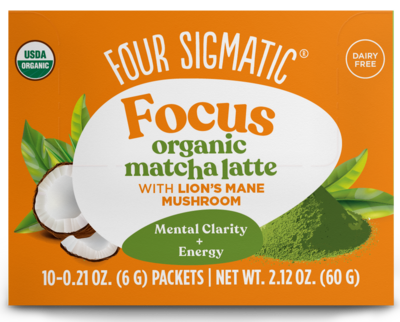 Focus Organic Matcha Latte with Lion's Mane Mushrooms