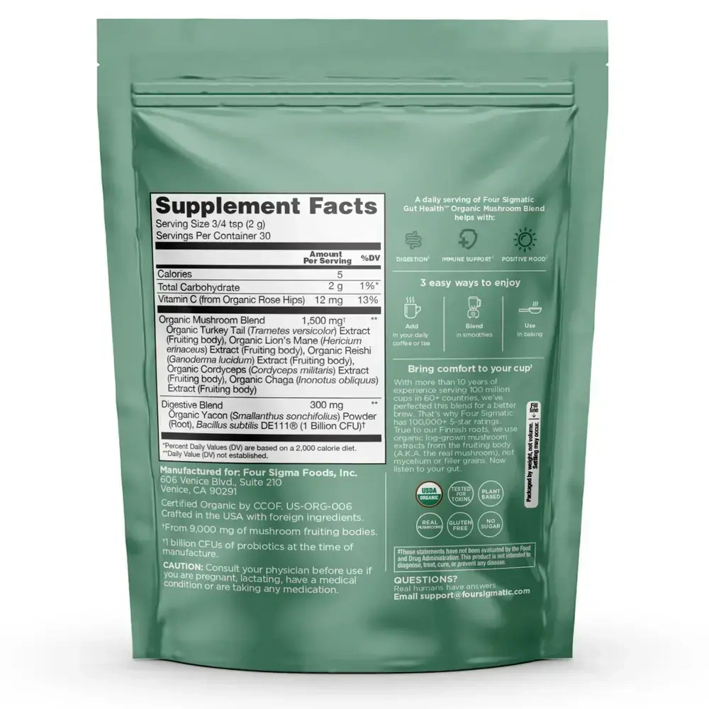 Product image for GUT HEALTH Organic Mushroom Blend.