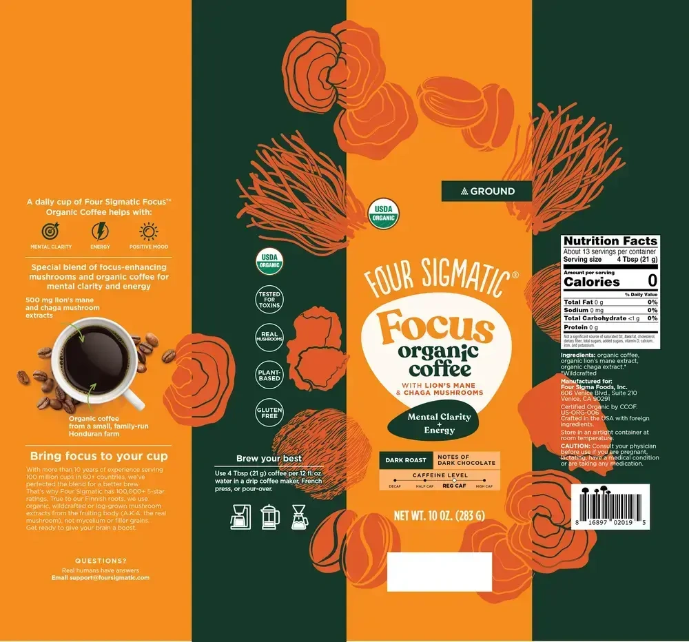 Product image for FOCUS Organic Ground Coffee.