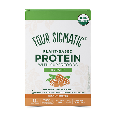 Plant-Based Protein with Superfoods, Peanut Butter 14.11 Ounces