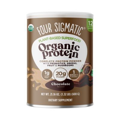 Plant-Based Organic Protein with Superfoods, Chocolate