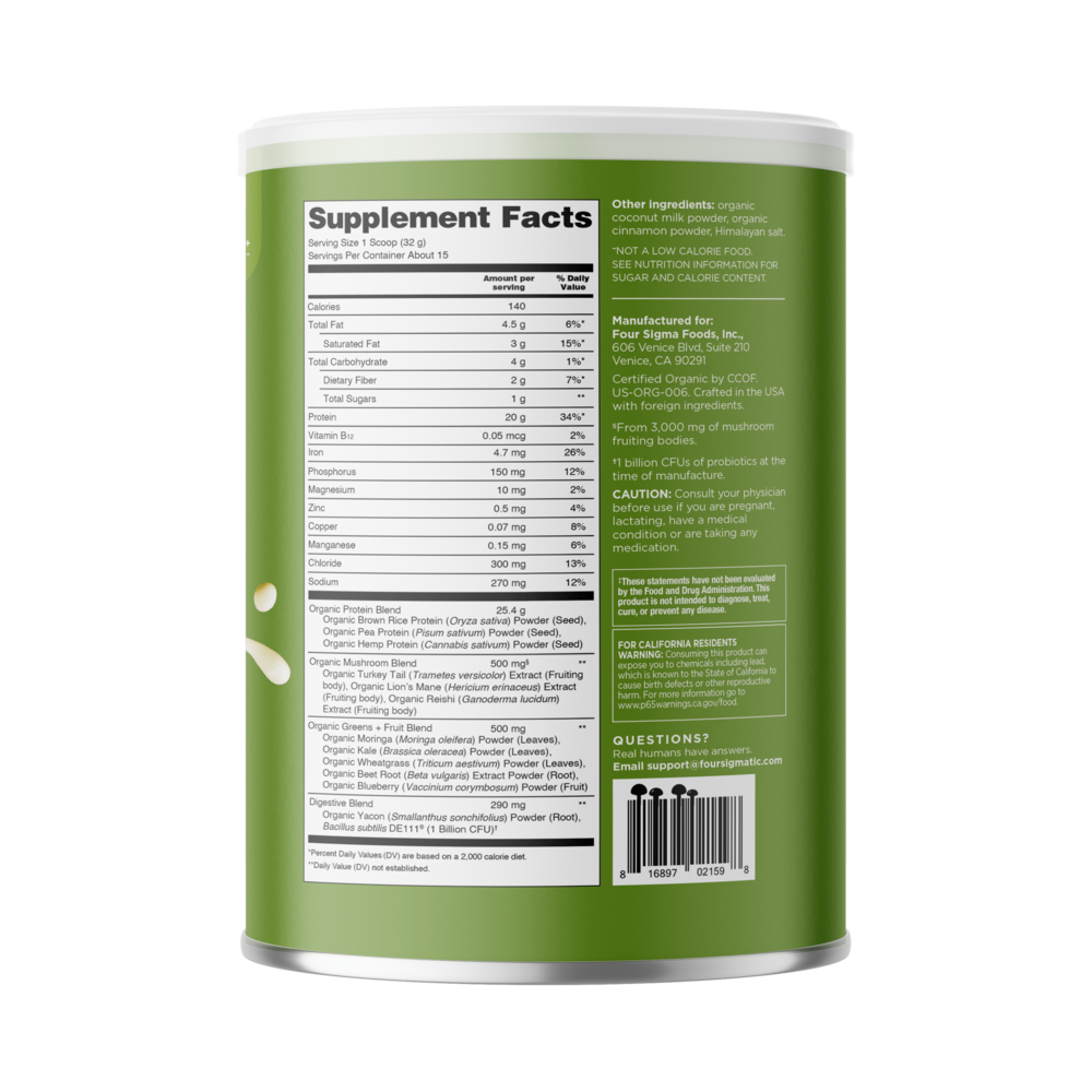 Product image for Plant-Based Protein with Superfoods, Unflavored.