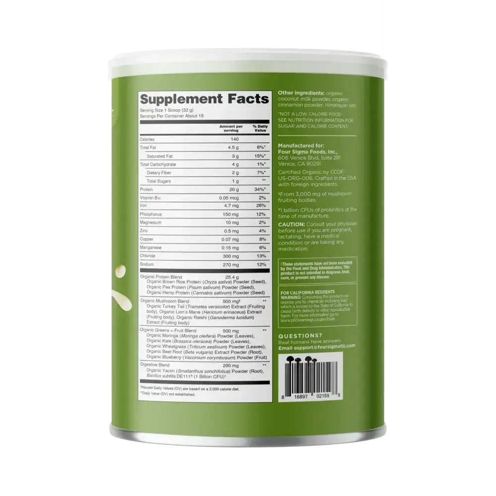 Product image for Plant-Based Protein with Superfoods, Unflavored.