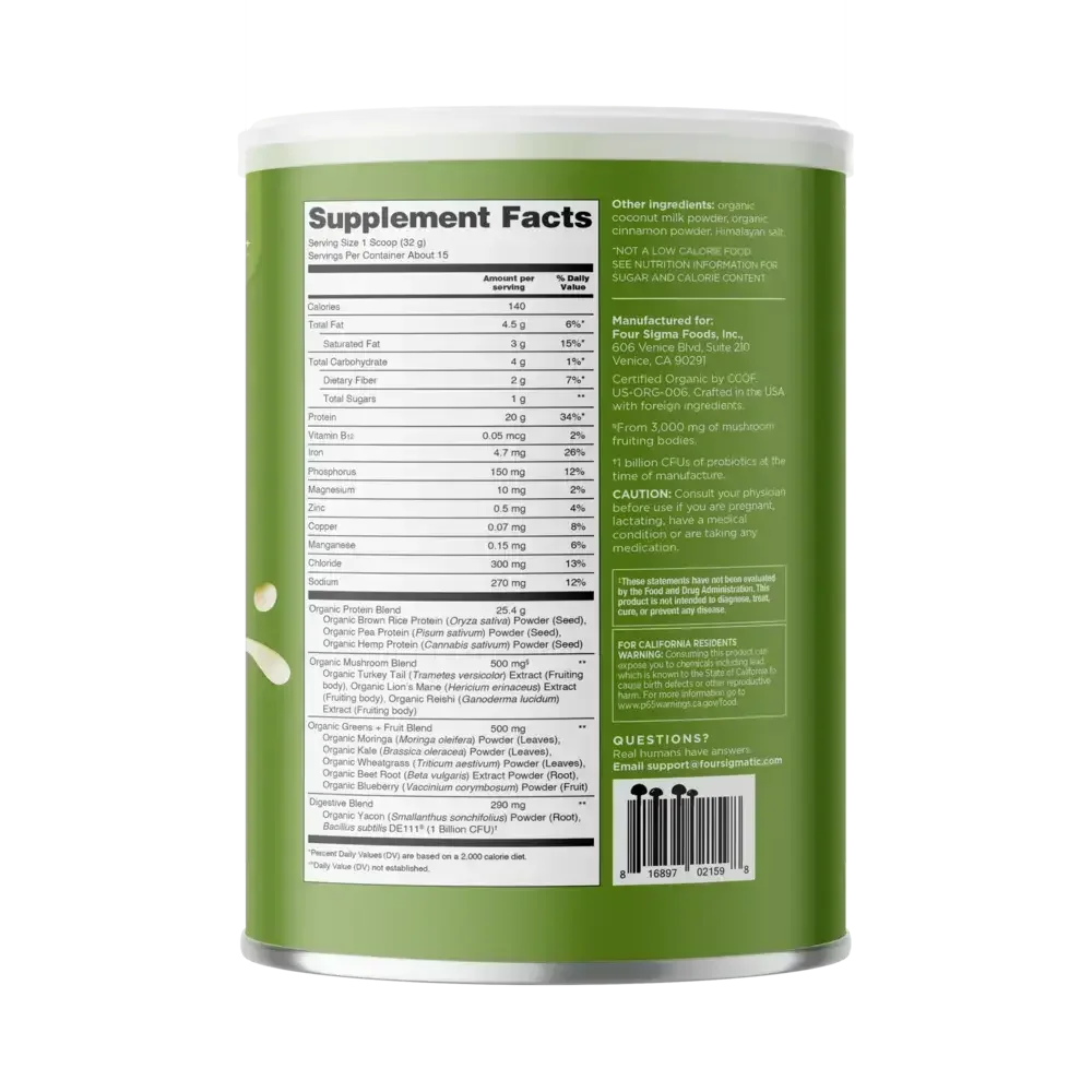 Product image for Plant-Based Protein with Superfoods, Unflavored.
