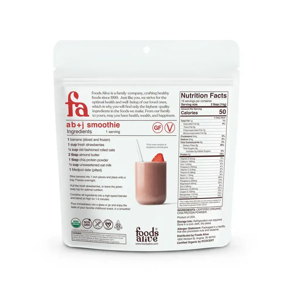 Product image for Chia Protein Powder Organic.