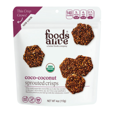 Coco-Coconut Sprouted Crisps Organic 113 Grams