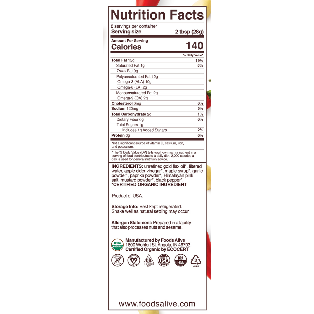 Product image for Garlic Paprika Superfood Dressing.