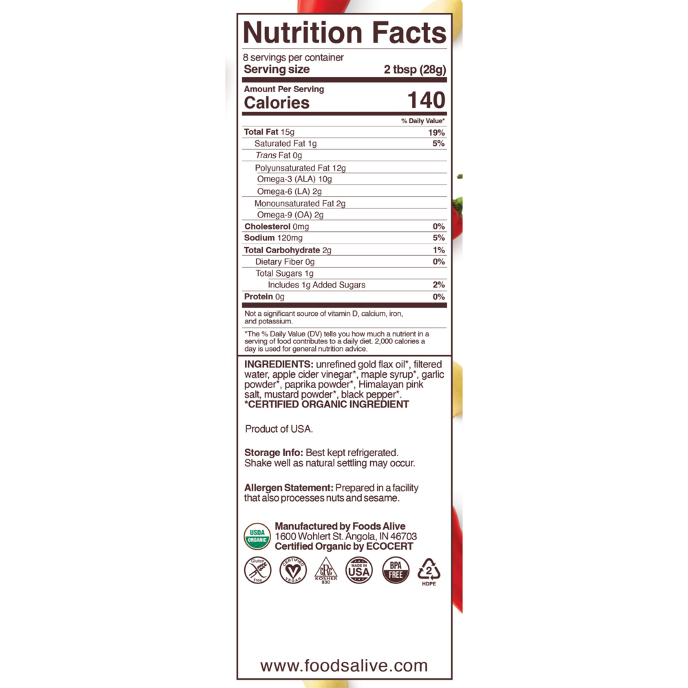 Product image for Garlic Paprika Superfood Dressing.