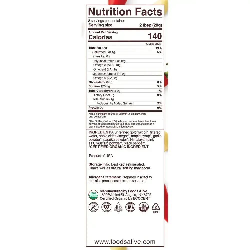 Product image for Garlic Paprika Superfood Dressing.