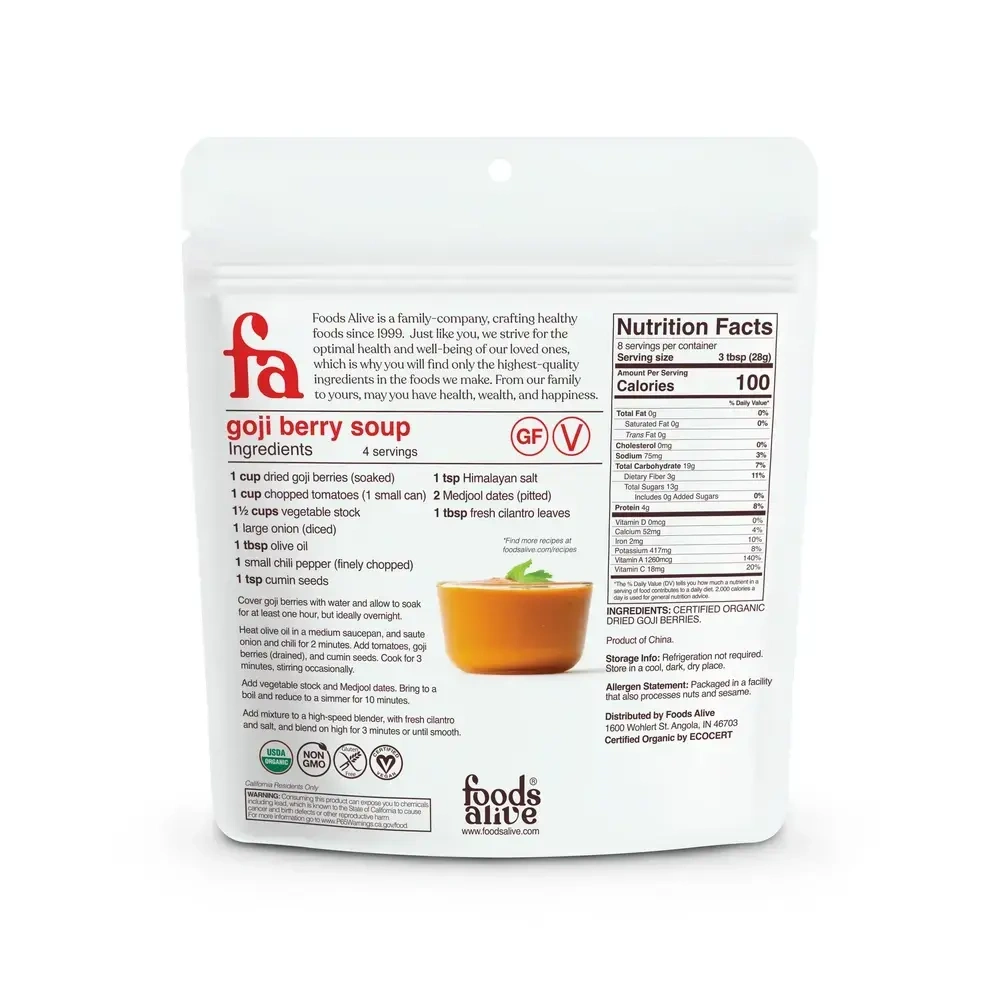 Product image for Goji Berries.