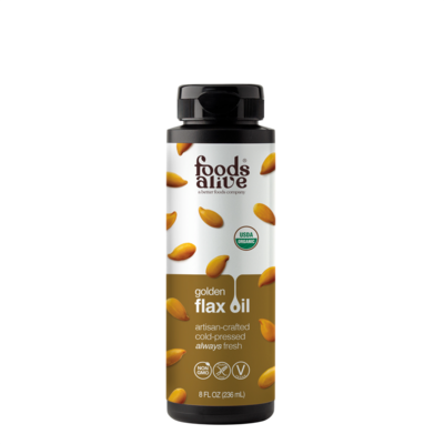 Gold Flax Seed Oil Organic 236 Milliliters