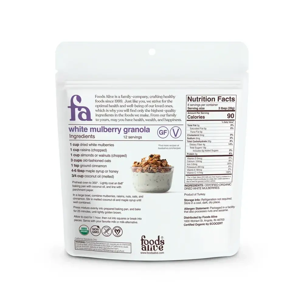 Product image for White Mulberries.