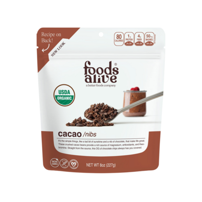 Cacao Nibs Organic 227 Grams