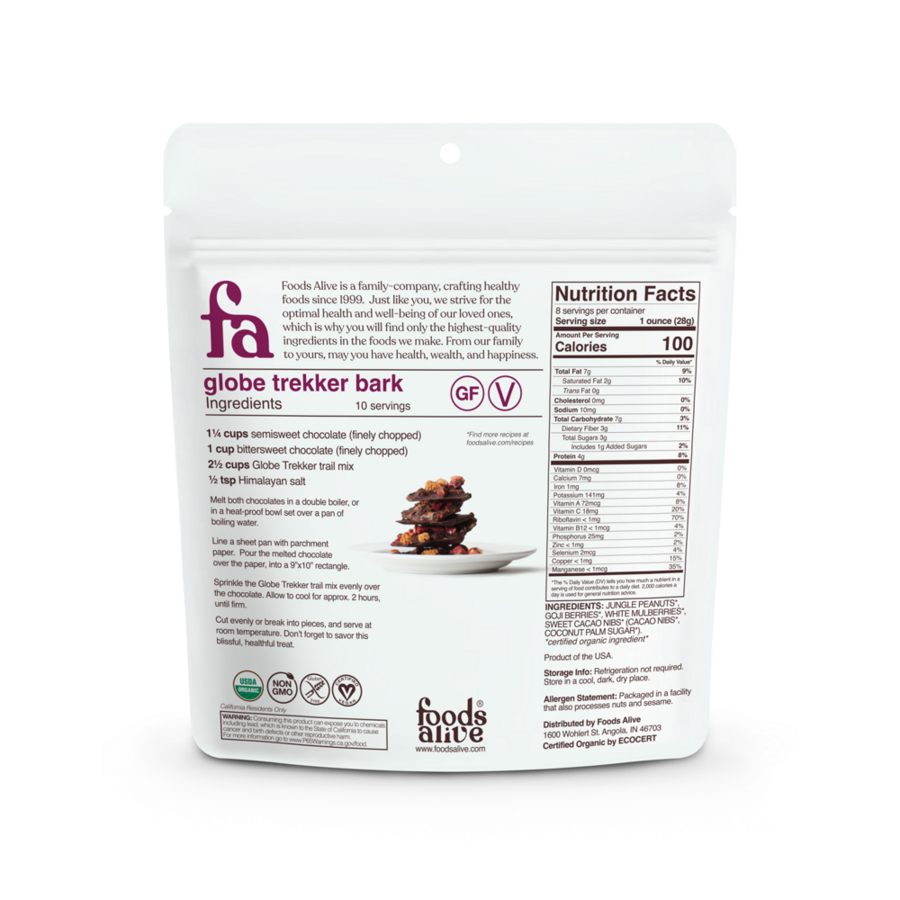 Product image for Globe Trekker Trail Mix Organic.