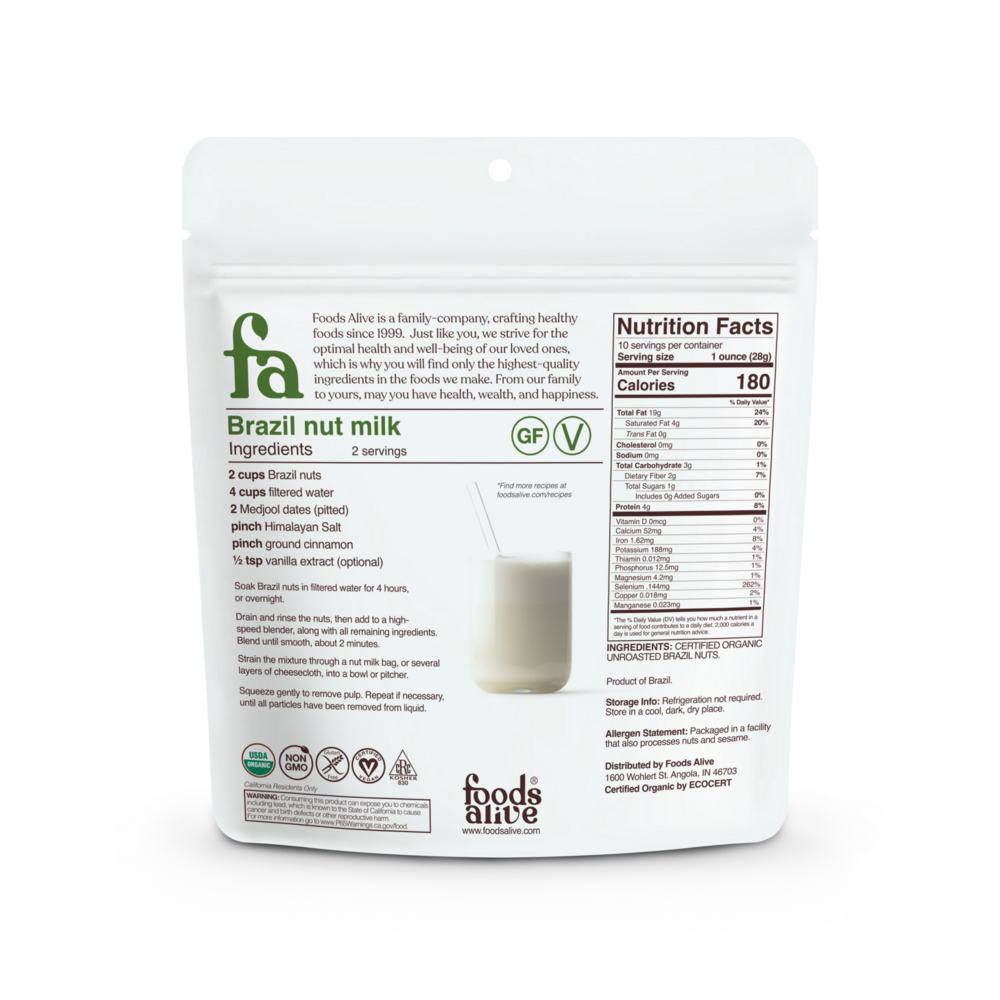 Product image for Organic Brazil Nuts.