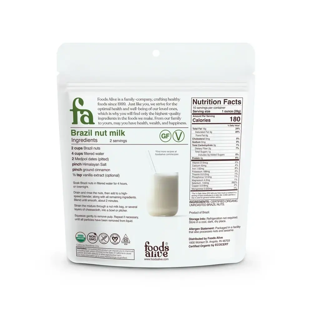 Product image for Organic Brazil Nuts.