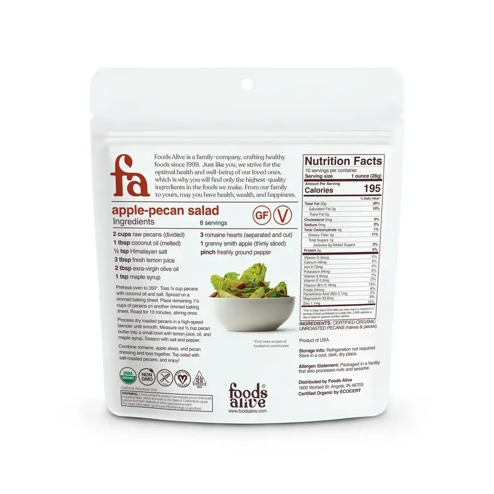 Product image for Organic Pecans.