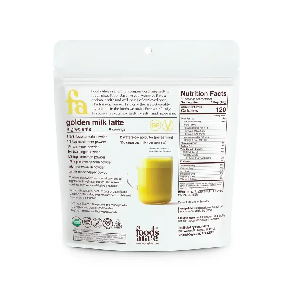 Product image for Cacao Butter Wafers Organic.