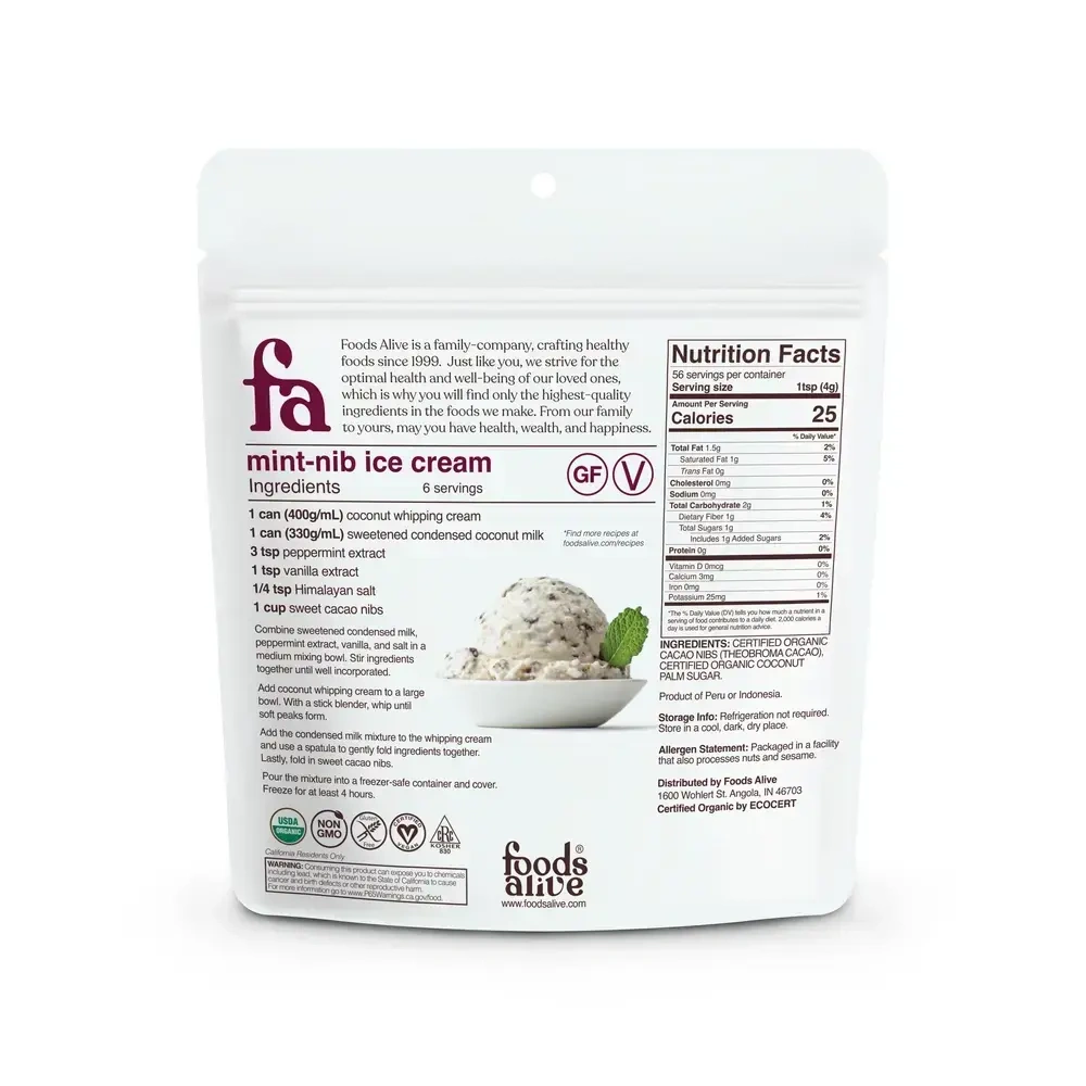 Product image for Organic Sweet Cacao Nibs.