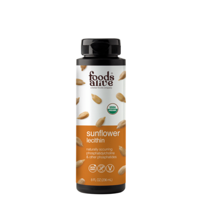 Organic Sunflower Lecithin Liquid 236 Milliliters