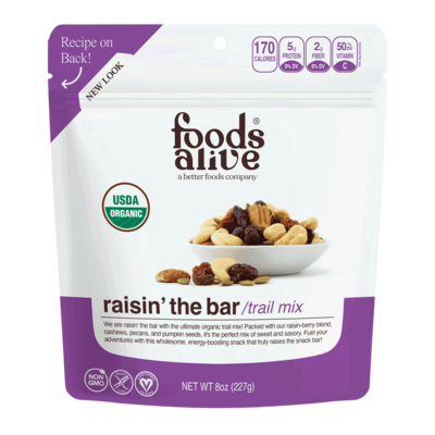 Raisin’ the bar trail mix Organic pouch 8 Ounces