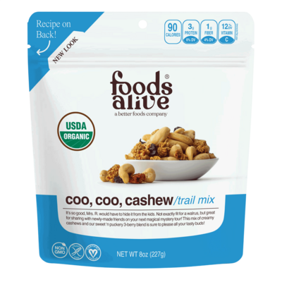 Coo coo cashew trail Organic mix 8 Ounces